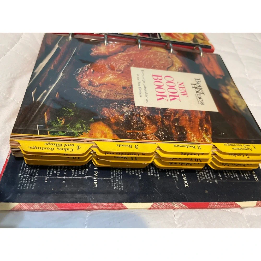 Better Homes and Gardens New Cook‎ Book Vintage Red Gingham Plaid 5-Ring Binder